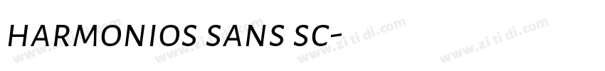 harmonios sans sc字体转换